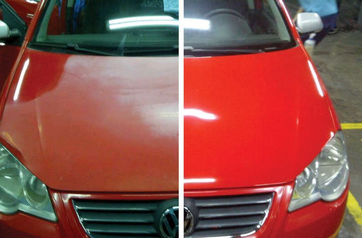 نتیجه فینیشینگ با پد نرم روی رنگ خودرو برای درخشش حرفه‌ای